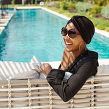 AQUA "Vintage Twist" Turban (Noir)